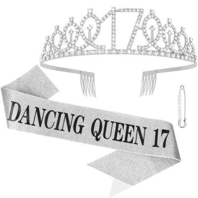 Ladies Glittering Crown with Swarovski Stones Stornfield