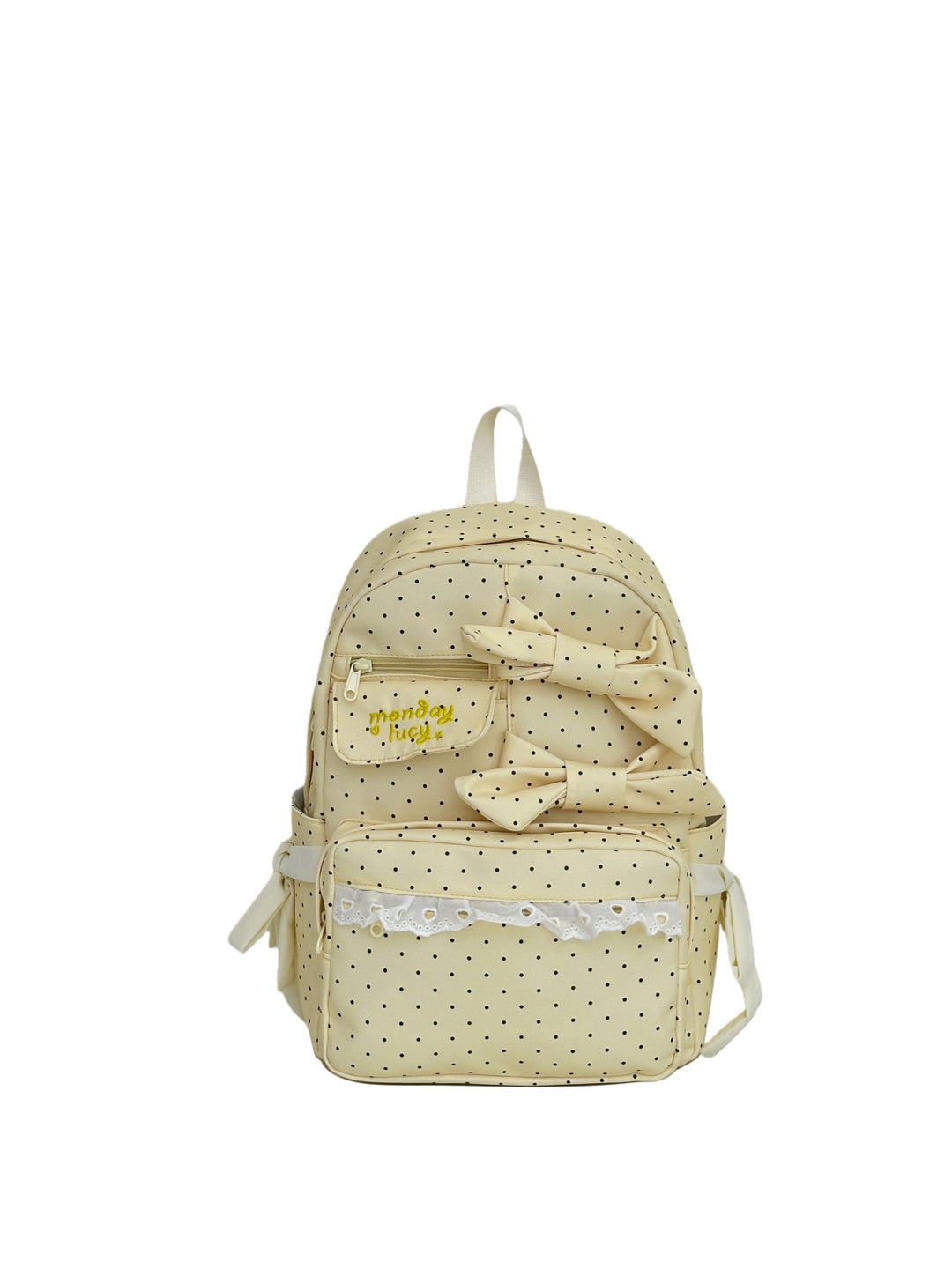 Backpack with Playful Bows and Practical Storage Solutions Stornfield