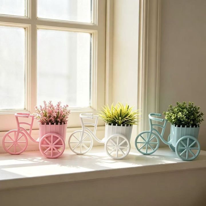 Decorative Bicycle Plant Holder for Home Decor Display