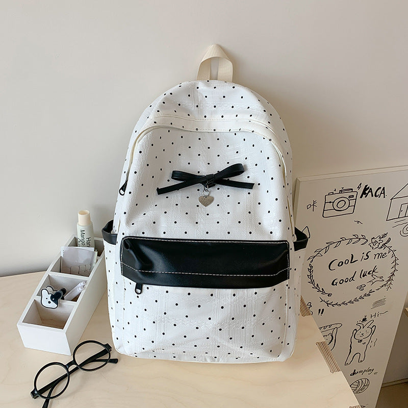 Polka Dot Patterned Mini Backpack Stornfield