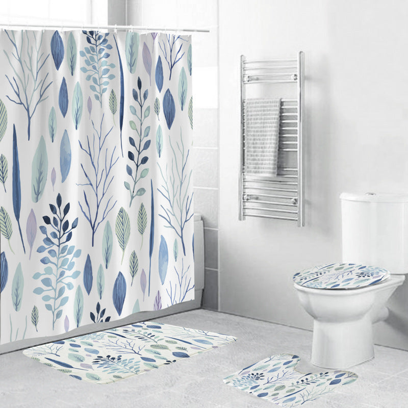 Leafy Botanical Themed Bathroom Ensemble Stornfield