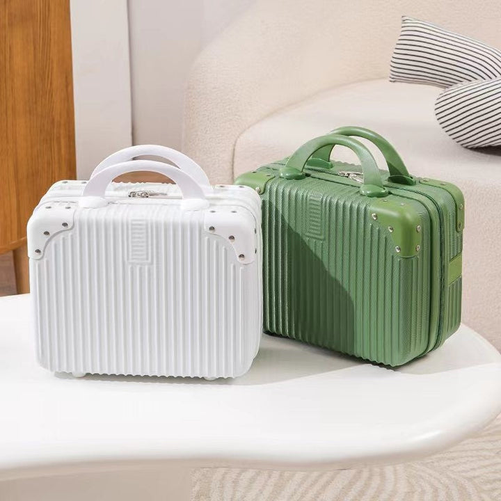 structured hard-shell travel cosmetic carry case with reinforced corner guards and ergonomic handle Stornfield
