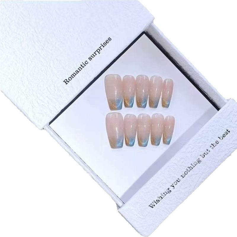 Artificial Nail Set with Modern Gradient Color Stornfield