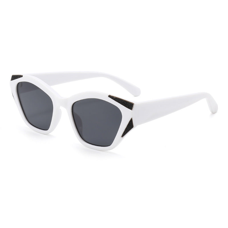 Women's fashionable oversized sunglasses with glittering accents Stornfield