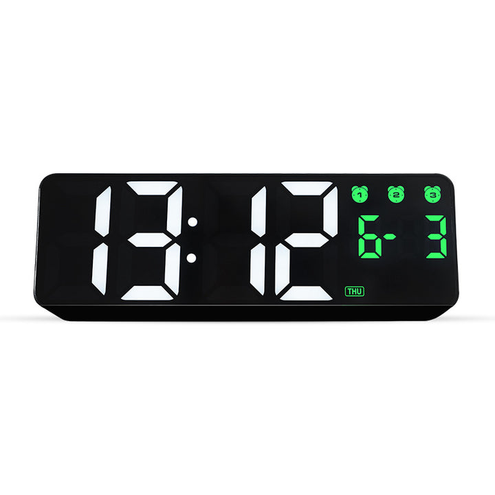 Digital alarm clock with large LED display and multifunctional features Stornfield