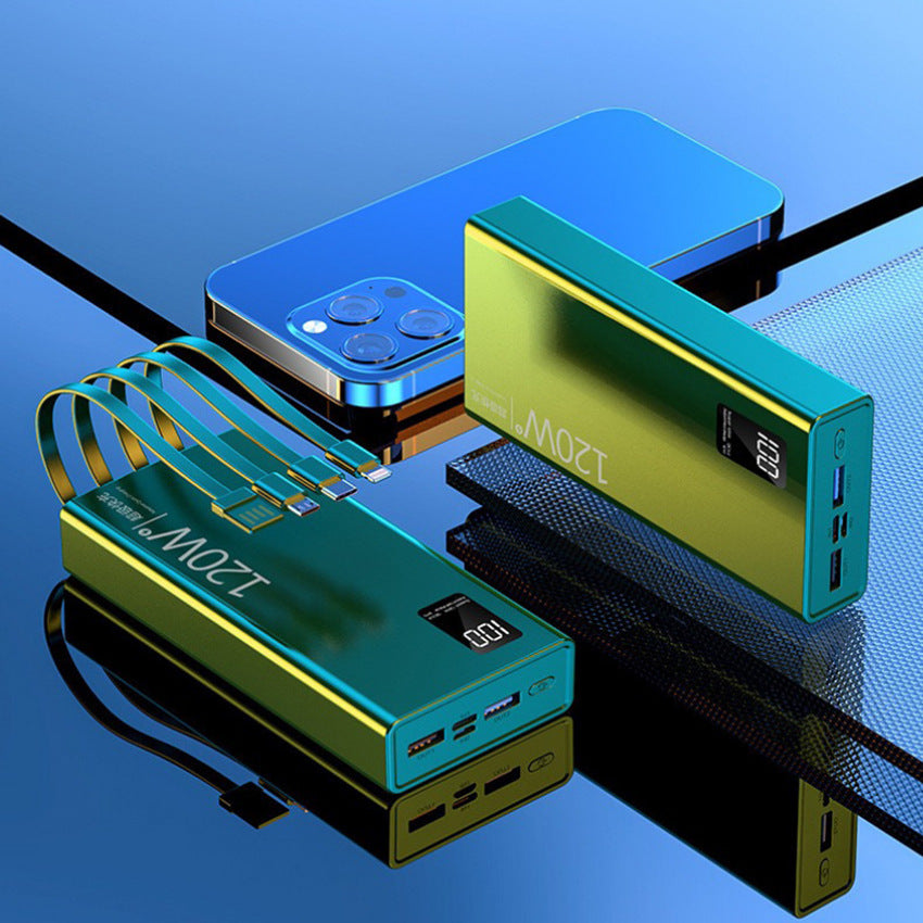 High-performance power bank with integrated fast charging ports and LCD display Stornfield