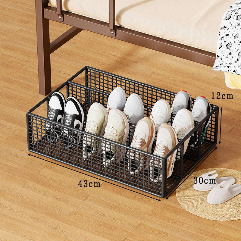 Under-Bed Low-Profile Mesh Shoe Storage Organizer