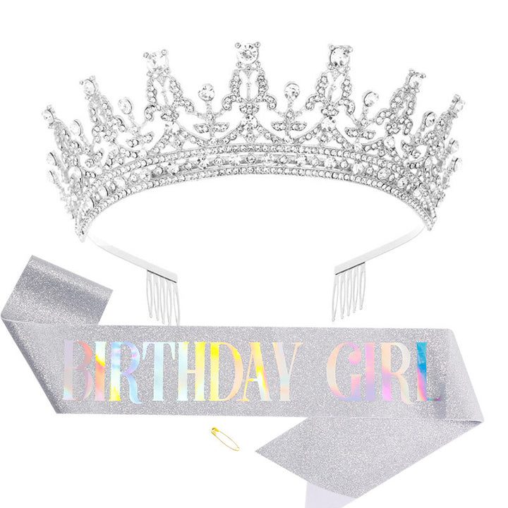 Women's Sparkling Crown and Sash Set Stornfield