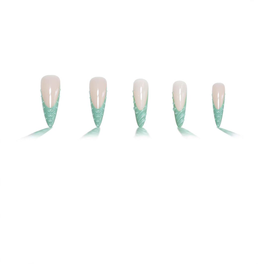 Intricate 3D Sculpted Nail Enhancements Stornfield