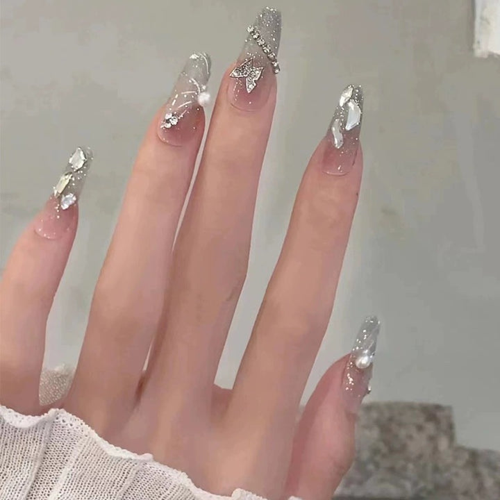 Glamorous 3D Crystal Nail Enhancements Stornfield