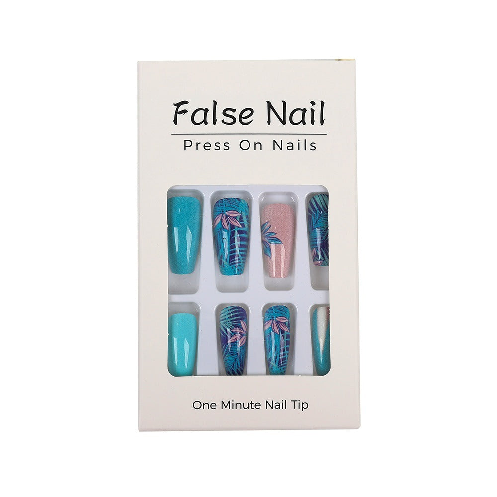 Artificial nails in exotic palm design Stornfield