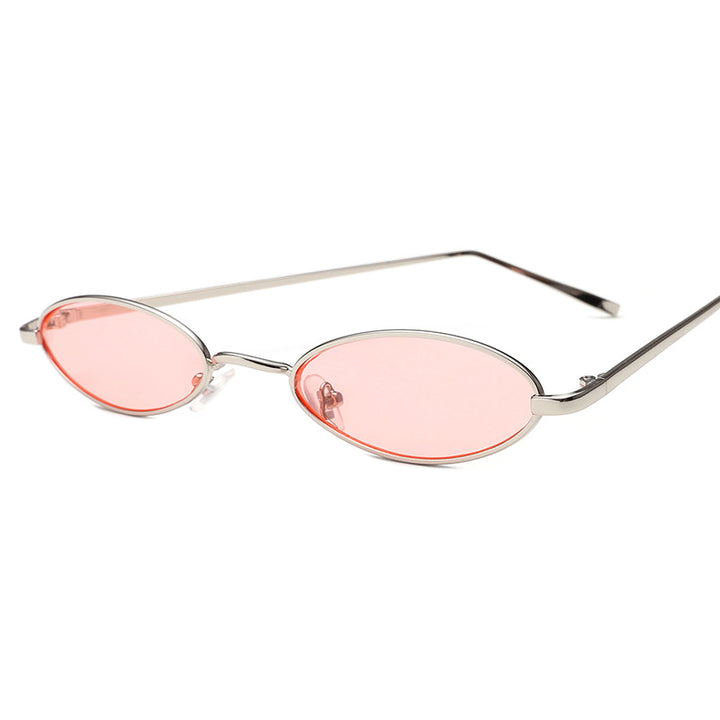 Ladies elegant sunglasses in oval metal frame Stornfield