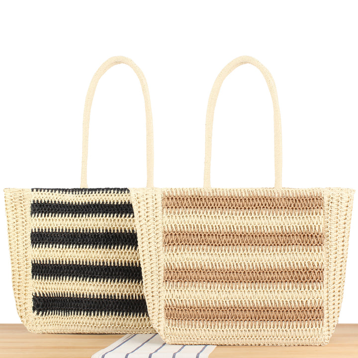 Beach bag with modern zebra pattern Stornfield
