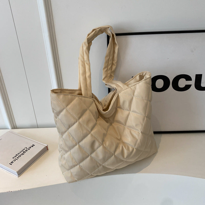 Quilted Soft Tote Bag