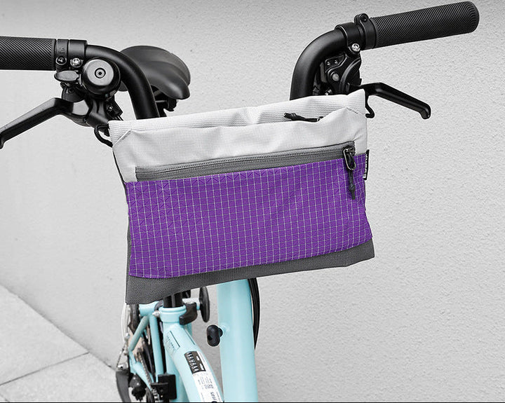 lightweight urban grid-pattern crossbody organizer bag with exterior zip pocket and adjustable strap Stornfield