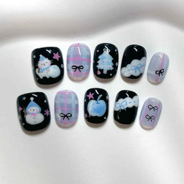 Themed Press-On Nail Art Kit