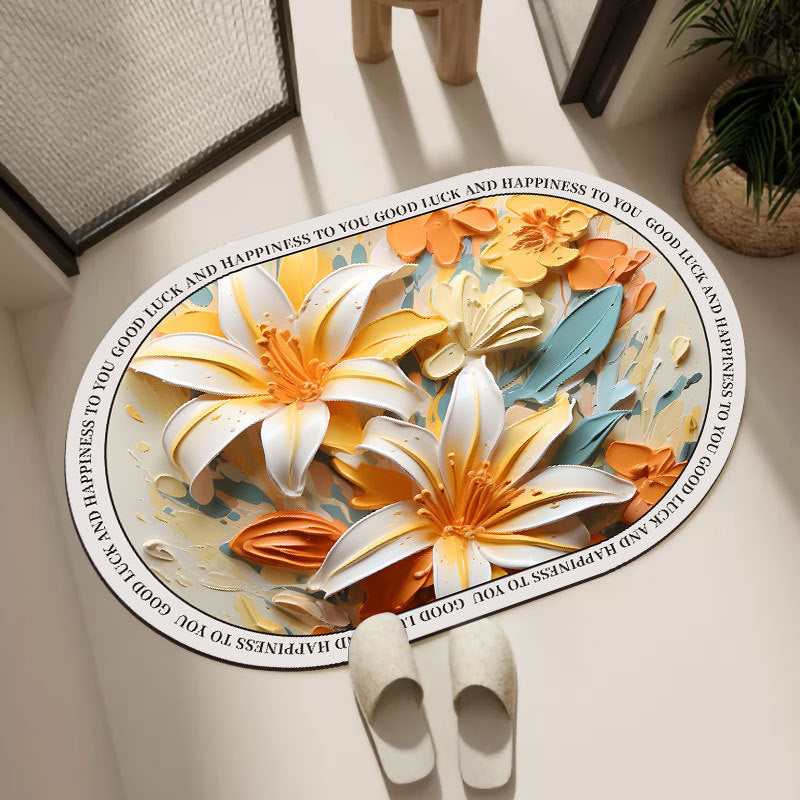Oval Decorative Bath Mat
