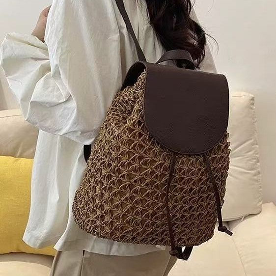 Handcrafted backpack bag made of natural material Stornfield