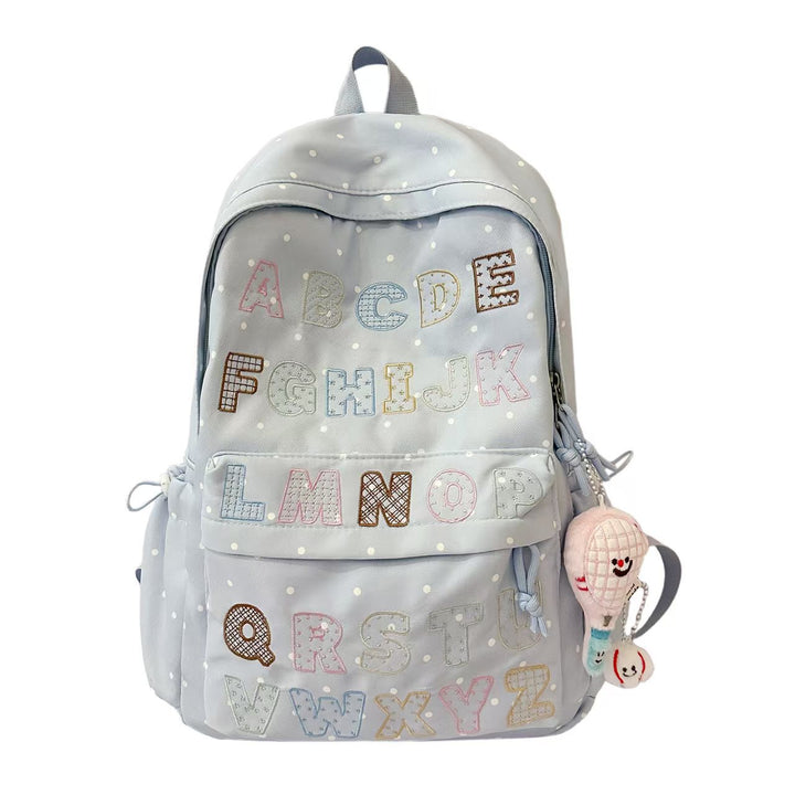 Backpack with Innovative ABC Motif and Multifunctional Pockets Stornfield