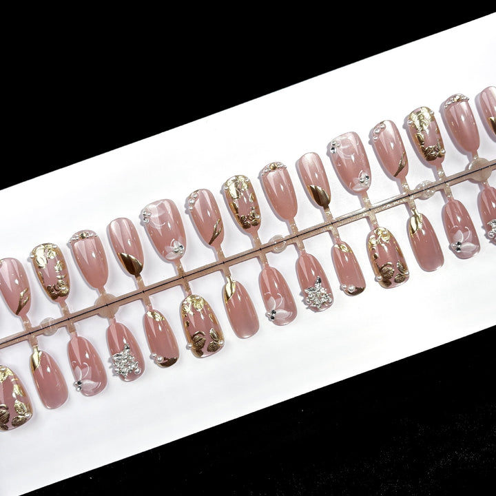 Premium Decorative Press-On Nail Set 1790745392