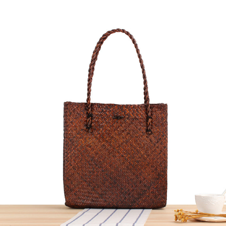 Braided Tote Bag with Two Sturdy Handles Stornfield