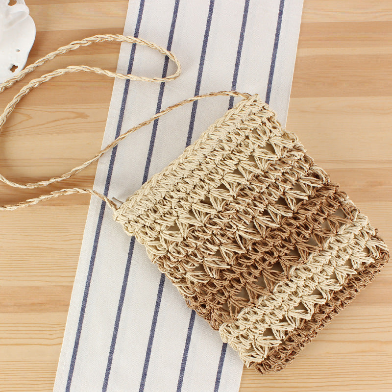 Hand-knotted crossbody bag with innovative fabric Stornfield