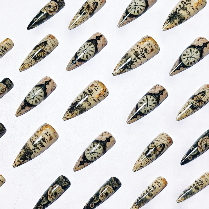 Creative Art Nails with Vintage Inspired Design Stornfield