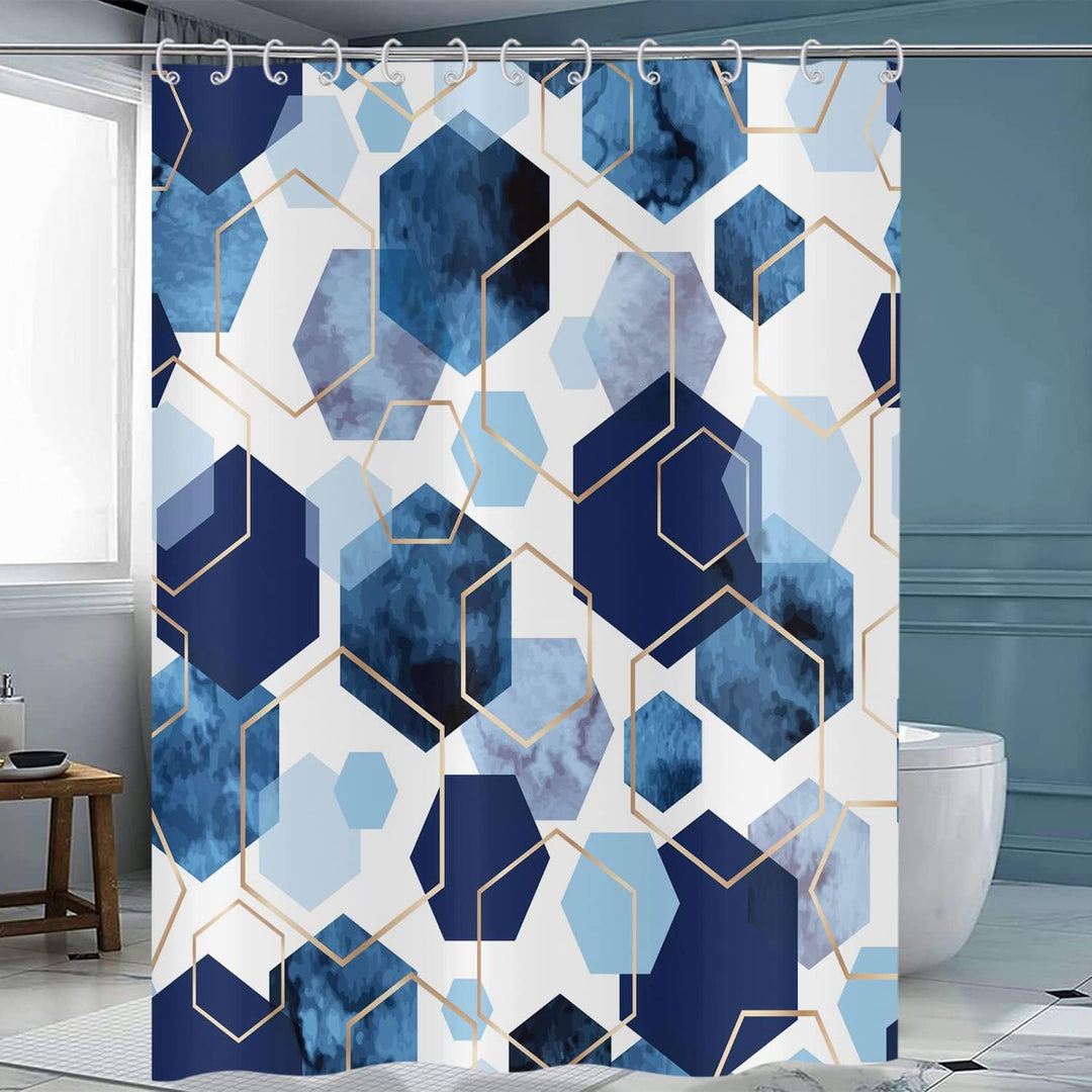 Geometric Motif Shower Curtain Stornfield