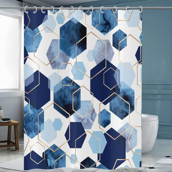 Geometric Motif Shower Curtain Stornfield