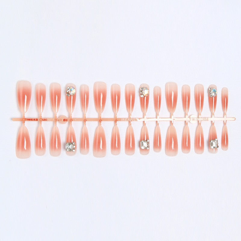 Artificial nail set with elegant crystalline accents Stornfield