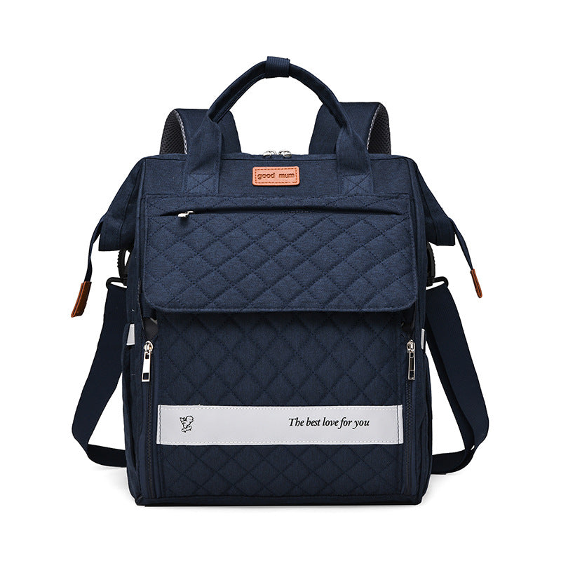 Multi-Pocket Quilted Baby Care Backpack Stornfield