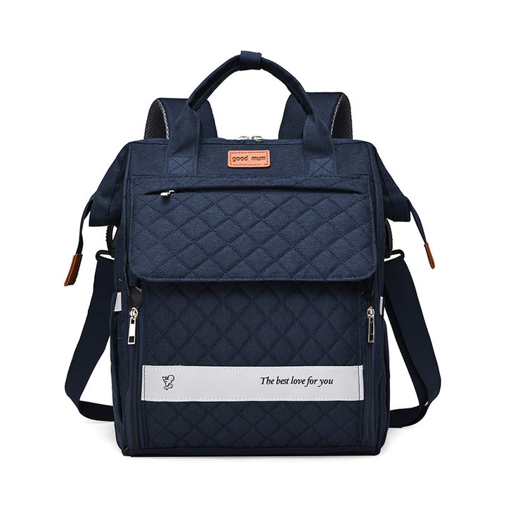 Multi-Pocket Quilted Baby Care Backpack Stornfield