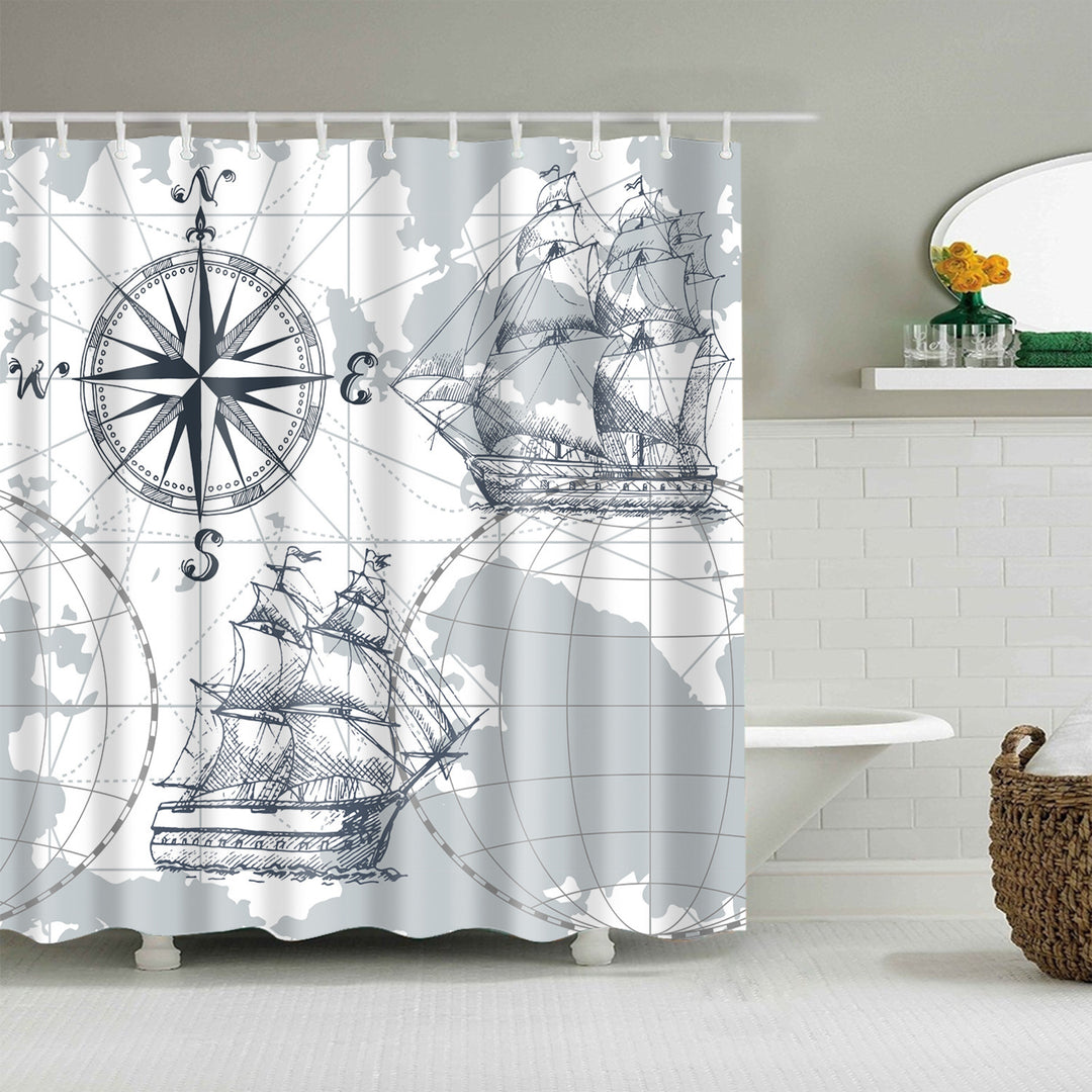 Floral Patterned Bathroom Shower Curtain Stornfield
