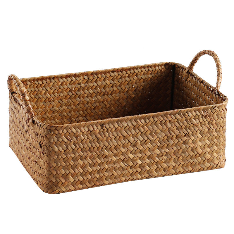 Handcrafted Natural Woven Storage Tray Stornfield