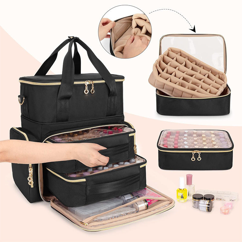 Practical cosmetics and nail organizer bag Stornfield