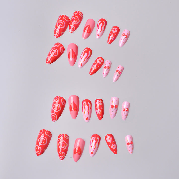 Artistic Press-On Nail Design Set Stornfield