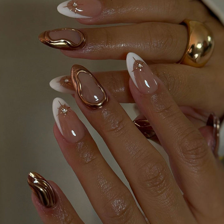Decorative Sculpted Press-On Nails Stornfield