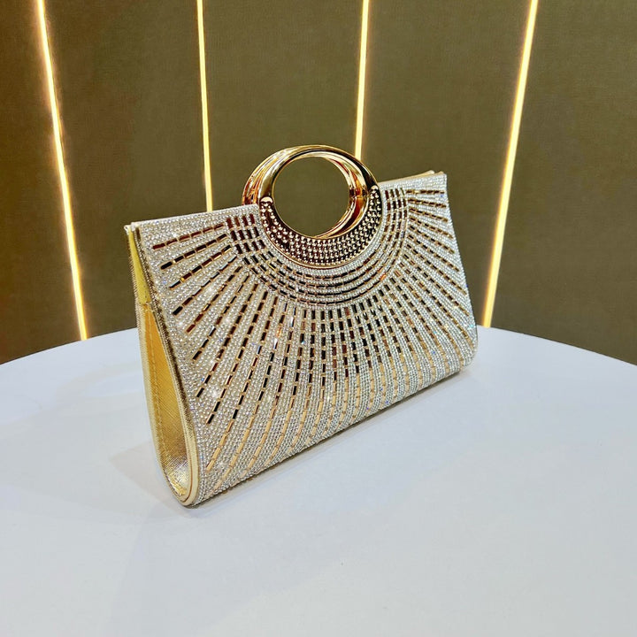 Statement Metallic Evening Clutch