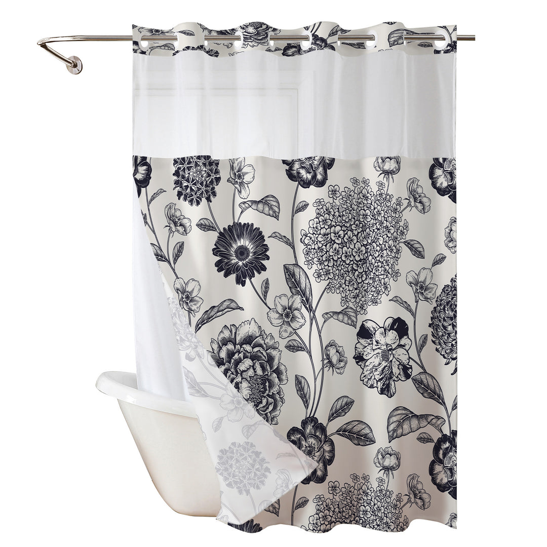 Floral Print Shower Curtain Stornfield
