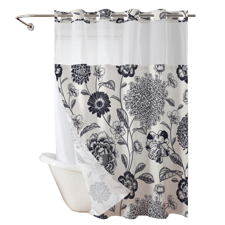 Floral Print Shower Curtain Stornfield