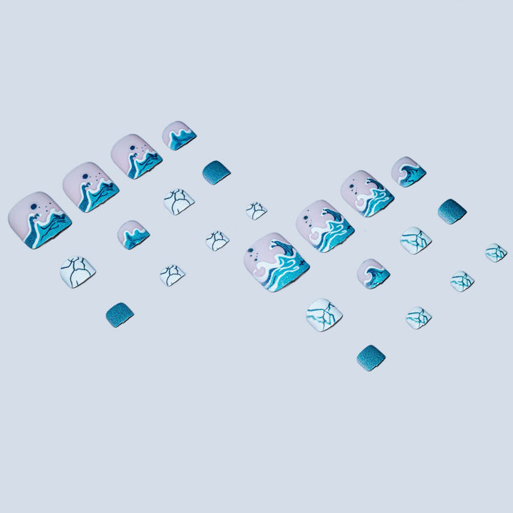 Artistic Ocean Wave Nail Art Kit