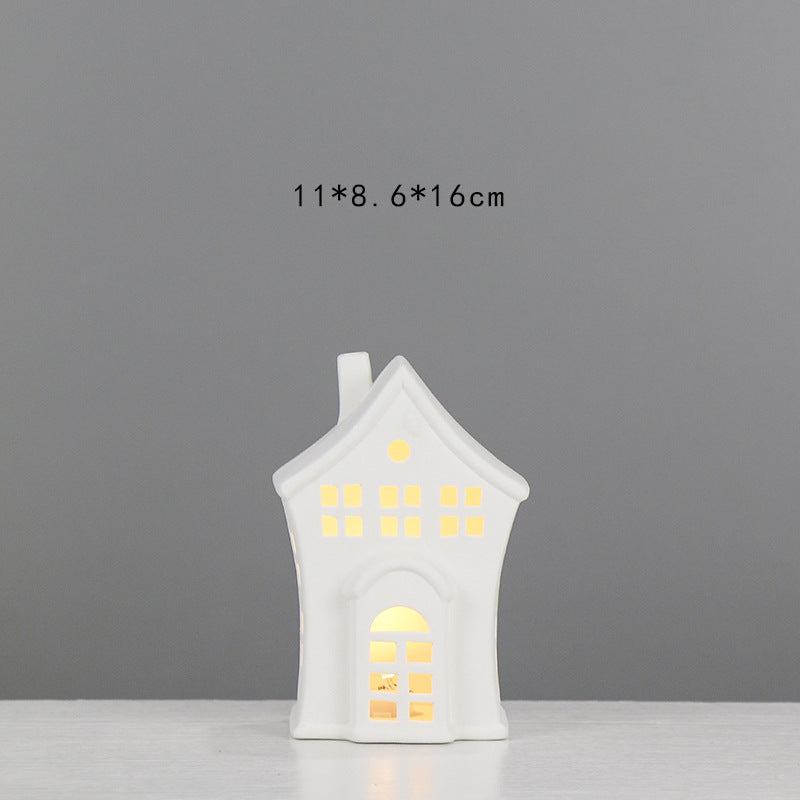 Decorative Ceramic House Lantern Stornfeild