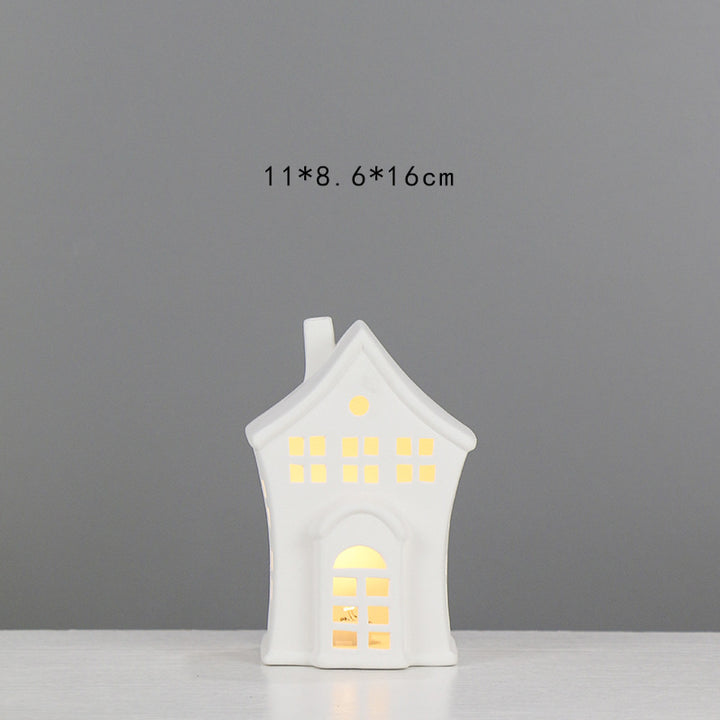 Decorative Ceramic House Lantern Stornfeild