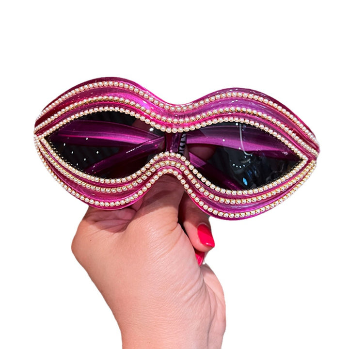 Ladies Glamorous Wave Sunglasses with Sparkling Crystal Applications Stornfield