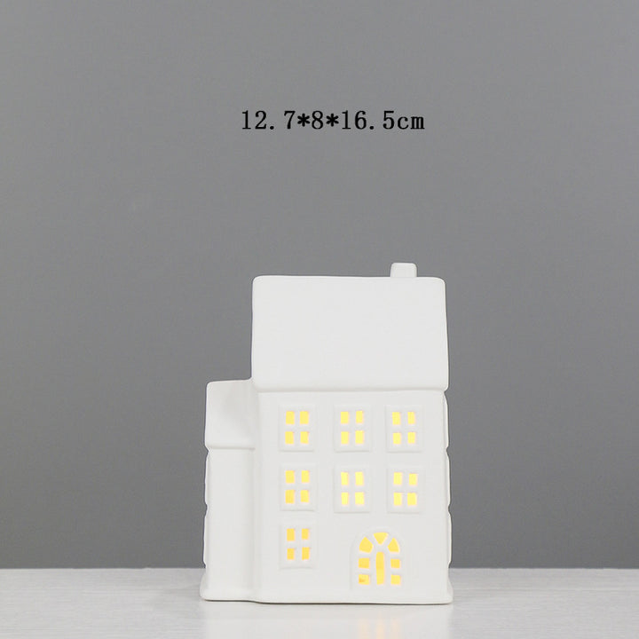 Decorative Ceramic House Candle Holder Stornfeild