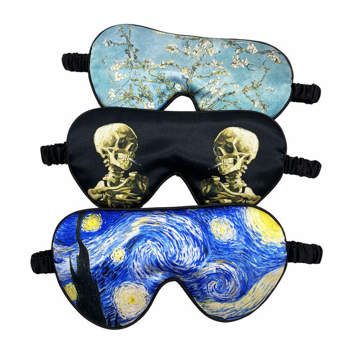 Unisex soft ergonomic sleep mask with contoured eye area and adjustable elastic band Stornfield