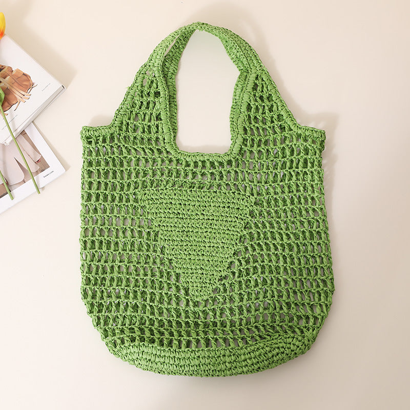 Coarse crochet bag with large handles Stornfield