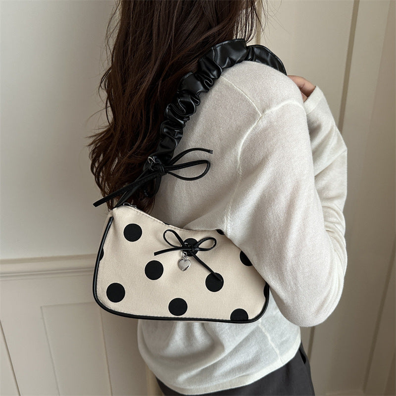 Charming Polka Dot Evening Handbag