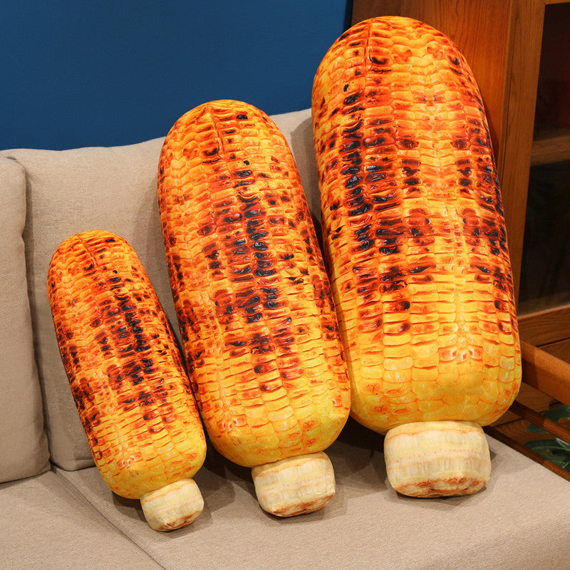 Novelty Grilled Corn Bolster Plush Decorative Lumbar Pillow Stornfield