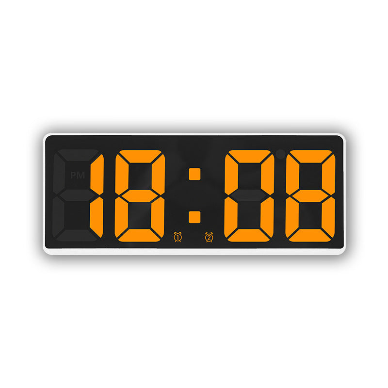 Digital LED alarm clock with large, light blue display and snooze function Stornfield